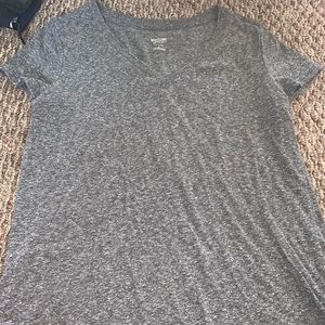 Women’s light grey v-neck